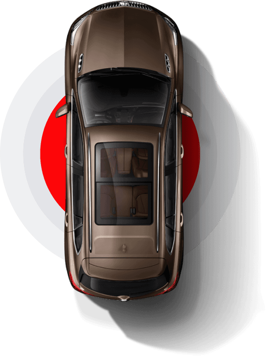 Car top view
